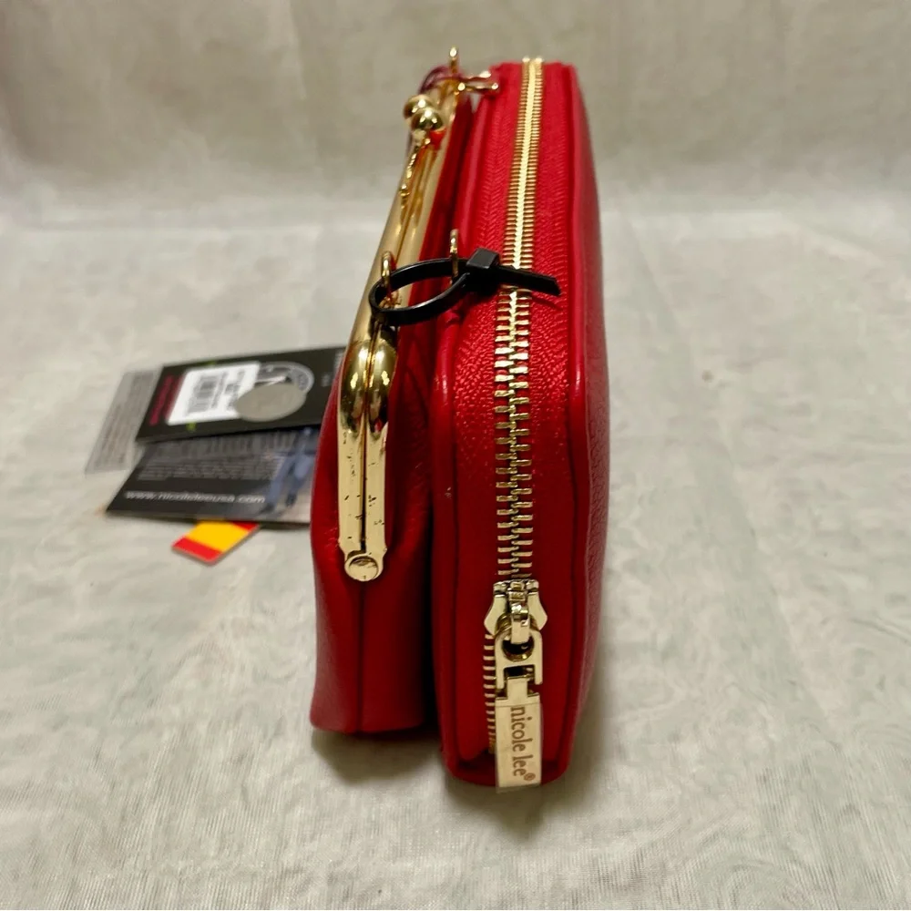 Nicole Lee Kisslock Crossbody Wallet  Combination, NWT